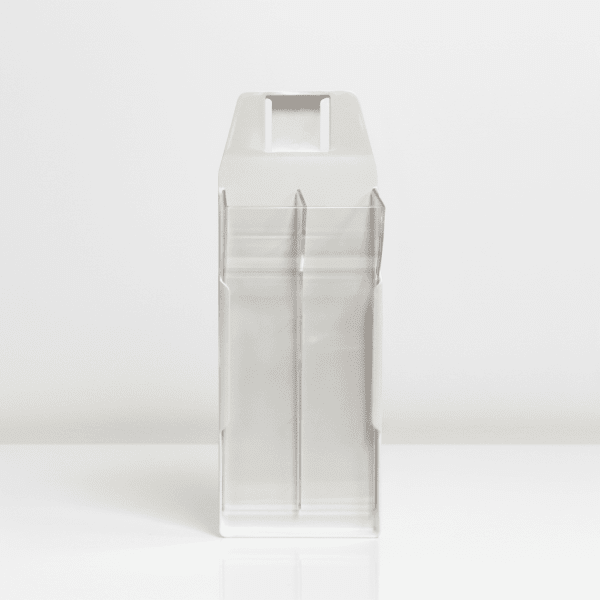 Double Knife Scabbard, White, Clear Front, 250mm