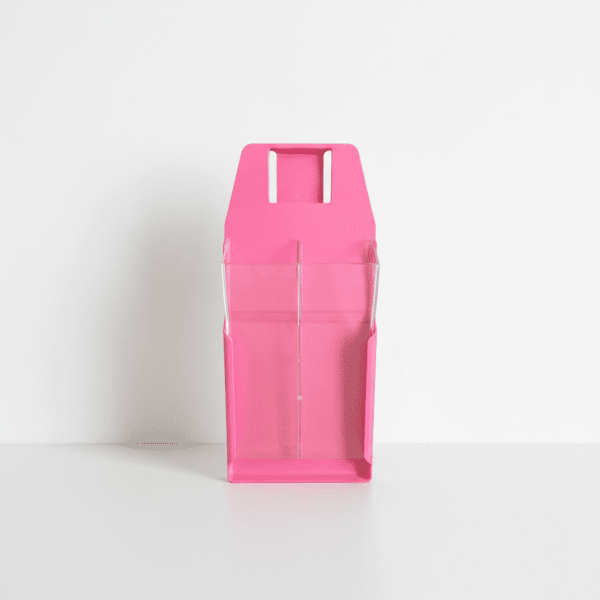 Double Knife Scabbard, Pink, Clear Front 200mm